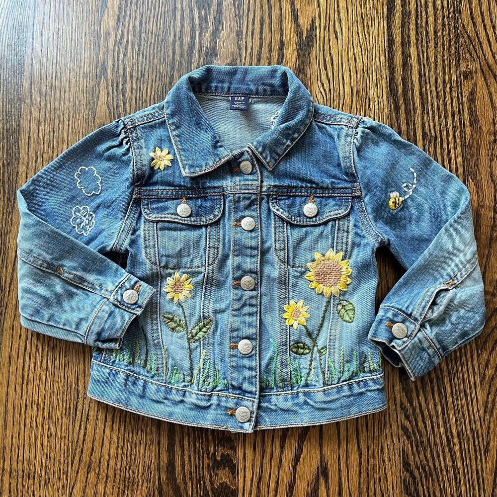 Baby Gap Sunflower Fields Denim Jacket (4Y)